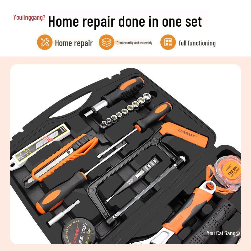 Multifunctional Electrician Toolbox: Complete Hardware & Electric Drill Set