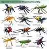 12Pcs Wild Insect Animals Model Set Butterfly Scorpion Mantis Cicada Lizard Action Figures Miniature Kid Education Halloween Toy