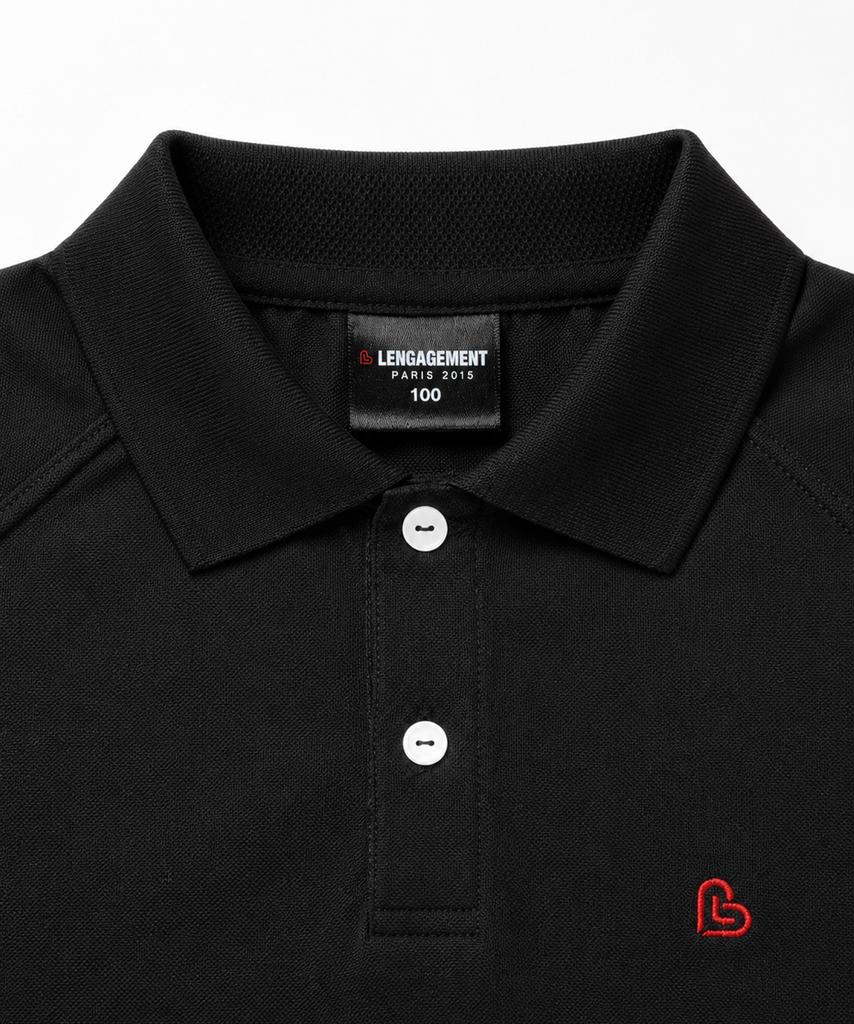 Langajumang Classic Raglan Sport Pique Collar T-Shirt [Black]