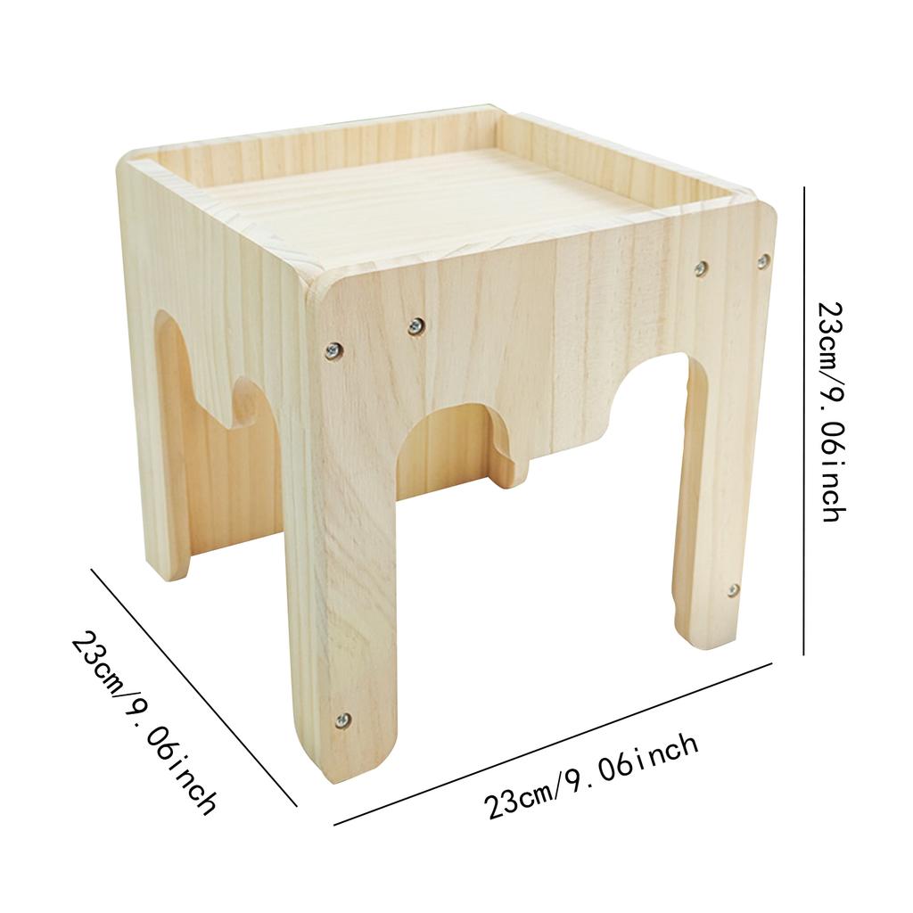 Wooden Bunny Hiding House Hamster Villa Nest Small Animal Habitat for Chinchilla Ferret Rabbit Hedgehog Pet Supplies