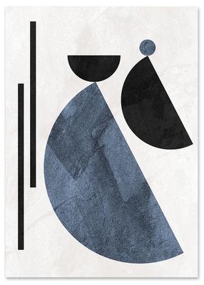 Plakat geometria abstrakcja