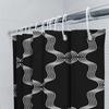 Modern Black White Shower Curtain With Unique Pattern Ideal For Bathroom Decor! (#1596802)