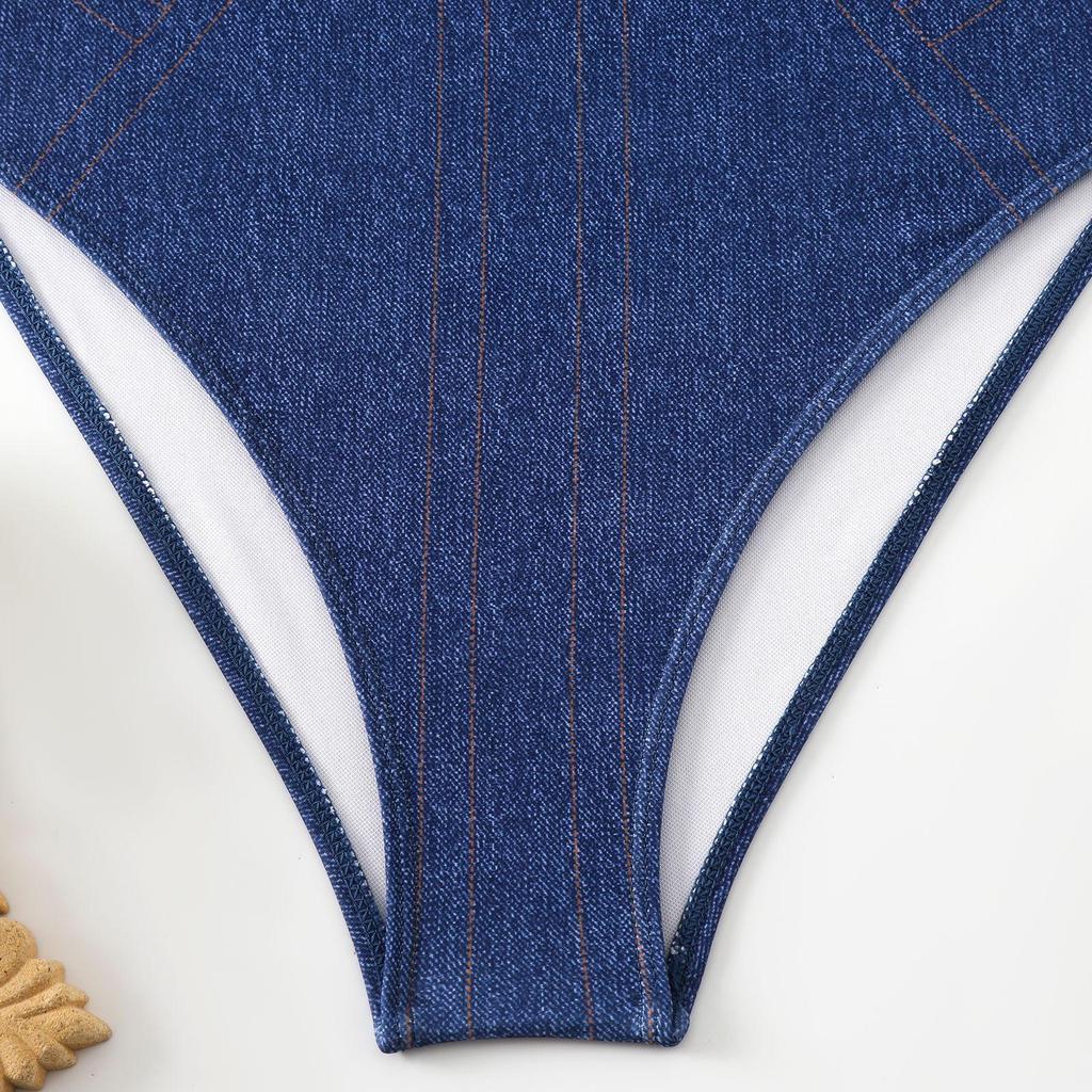 2025 Damen Bademode Taschen Einteiliger Badeanzug und Hose Damen Bademode Body Kleid Badeanzug