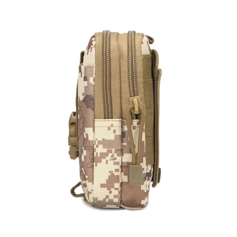 Outdoor Tactical Molle Pouch Belt Men Waist Pack Bag Small Pocket Waist Pack Running Pouch Travel Camping Bags Soft Back