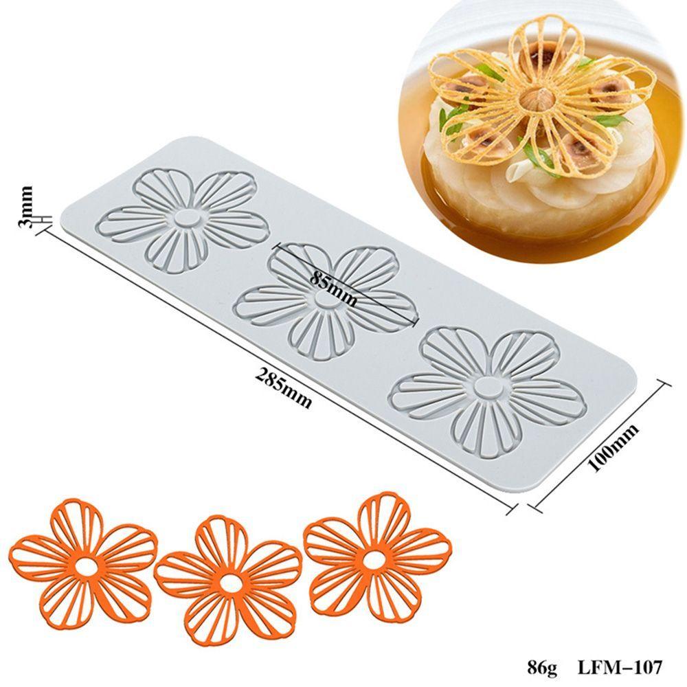Flower Leaf Patterns Cake Lace Mat Fondant Silicone Mold DIY Craft Baking DecorationCooking Printing Mold Bakeware Cake Tools