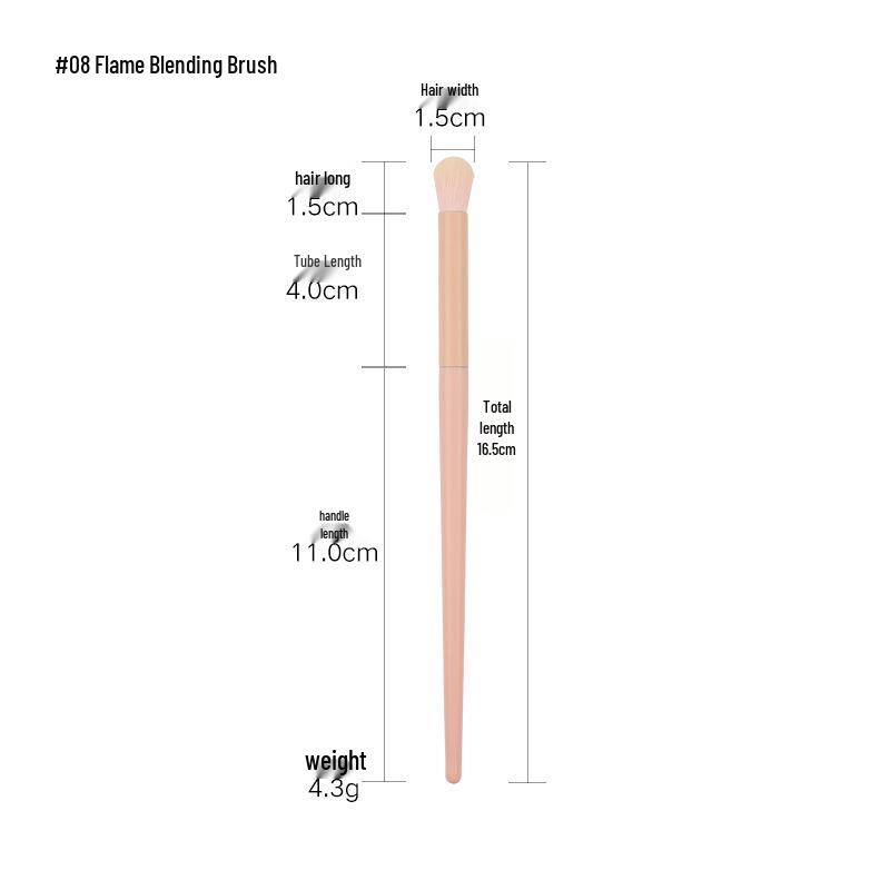 Cai Shi Lan 10/12-Piece 3.0 Three-Color Makeup Brush Set - Soft Bristles for Blush, Powder, and Contour.