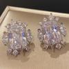 European And Korean Geometric Star Stud Earrings For Women, Personalized Design Zircon Earrings, Fashionable And Popular Niche Models