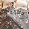 Flannel Coral Fleece Blanket for All Seasons - Air Conditioning & Winter Use