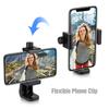54 inch Extendable Selfie Stick Tripod Stand Aluminum Alloy with Detachable Desktop Tripod Phone Holder Sports Camera