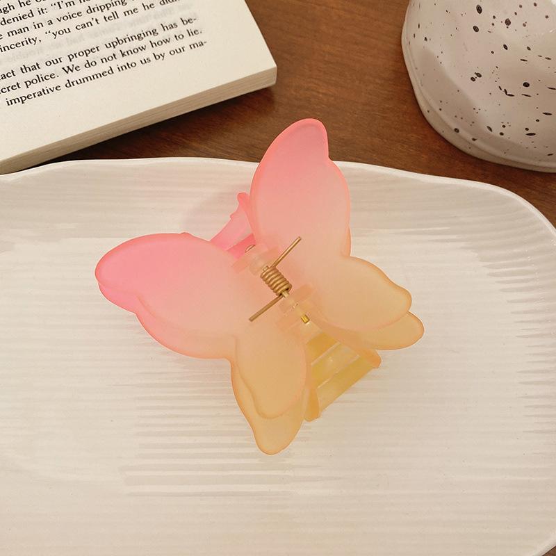 Matte Transparent Butterfly Hair Claws Clips for Women Girls Elegant Decorate Hairpins Headbands Fashion Korean Hair Accessories