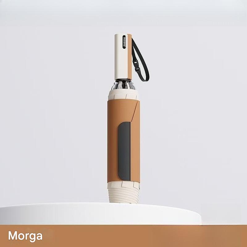 High-end Fully Automatic Tri-fold Umbrella Enlarged Thickened Reinforced Rainproof Men's Business Car-mounted Special Umbrella