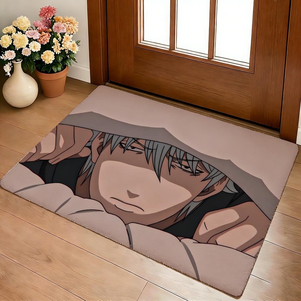 Anime Hot G-Gintama Floor Mat Cozy Flannel Soft Thick Non-Slip Mat For Living Room Bedroom Kitchen Decor Rugs