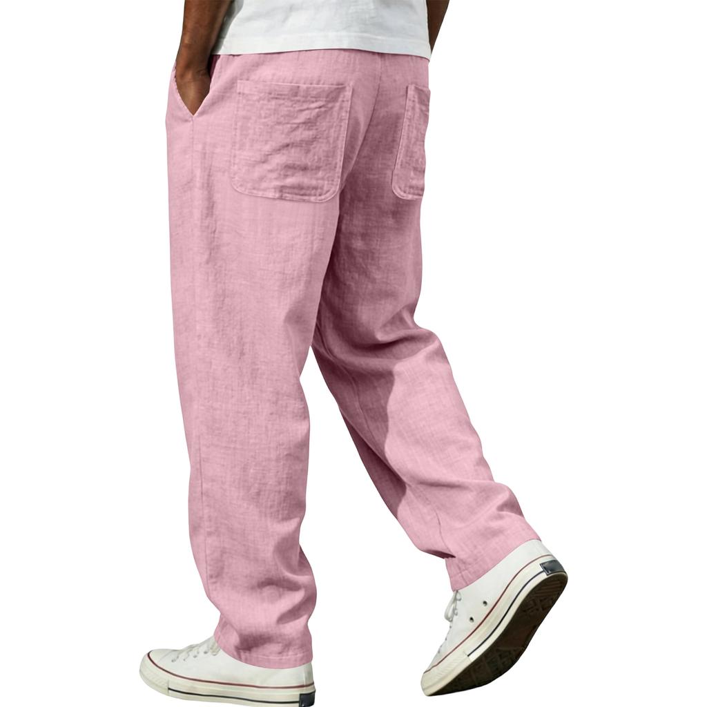 Men's Cotton Linen Trousers Men's Casual Fashionable Cotton Linen Trousers