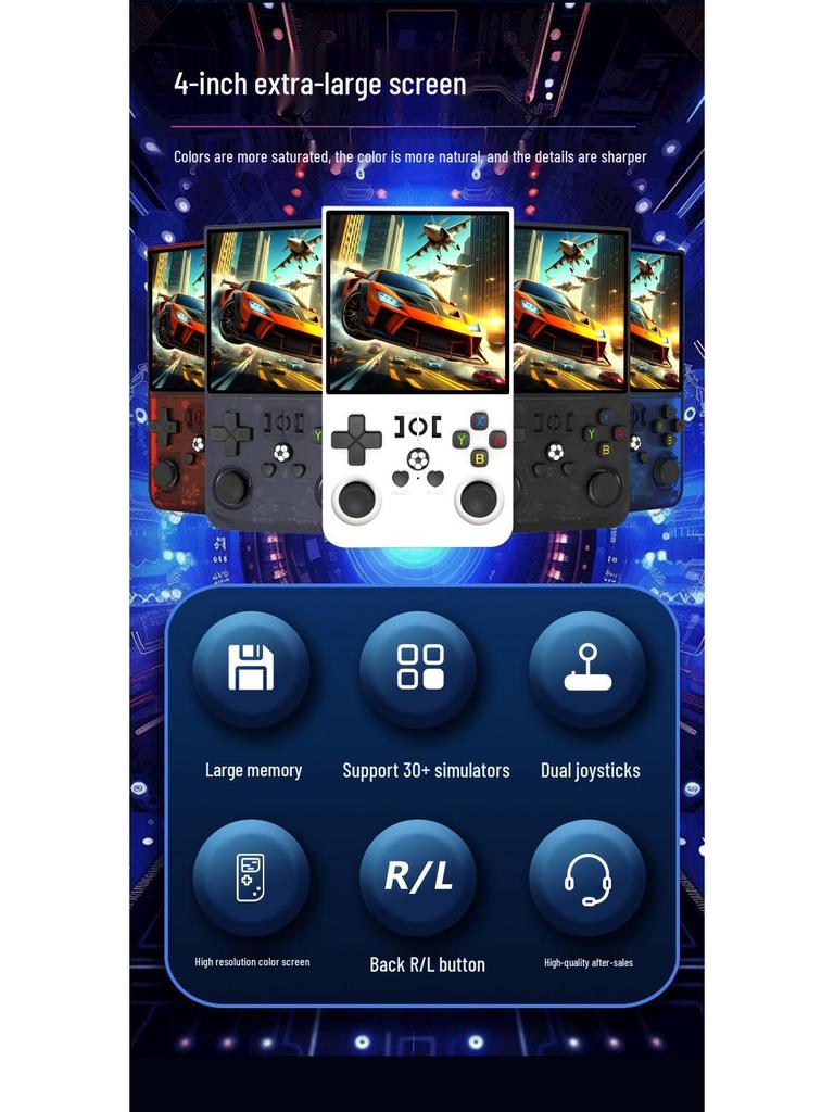 R36MAX: Open Source Retro 3D Handheld Game Console with Dual System