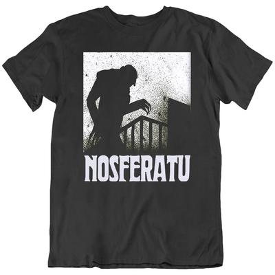 Dracula Nosferatu Vampir Monster Schatten Horrorfilm Halloween T-Shirt Tee Geschenk
