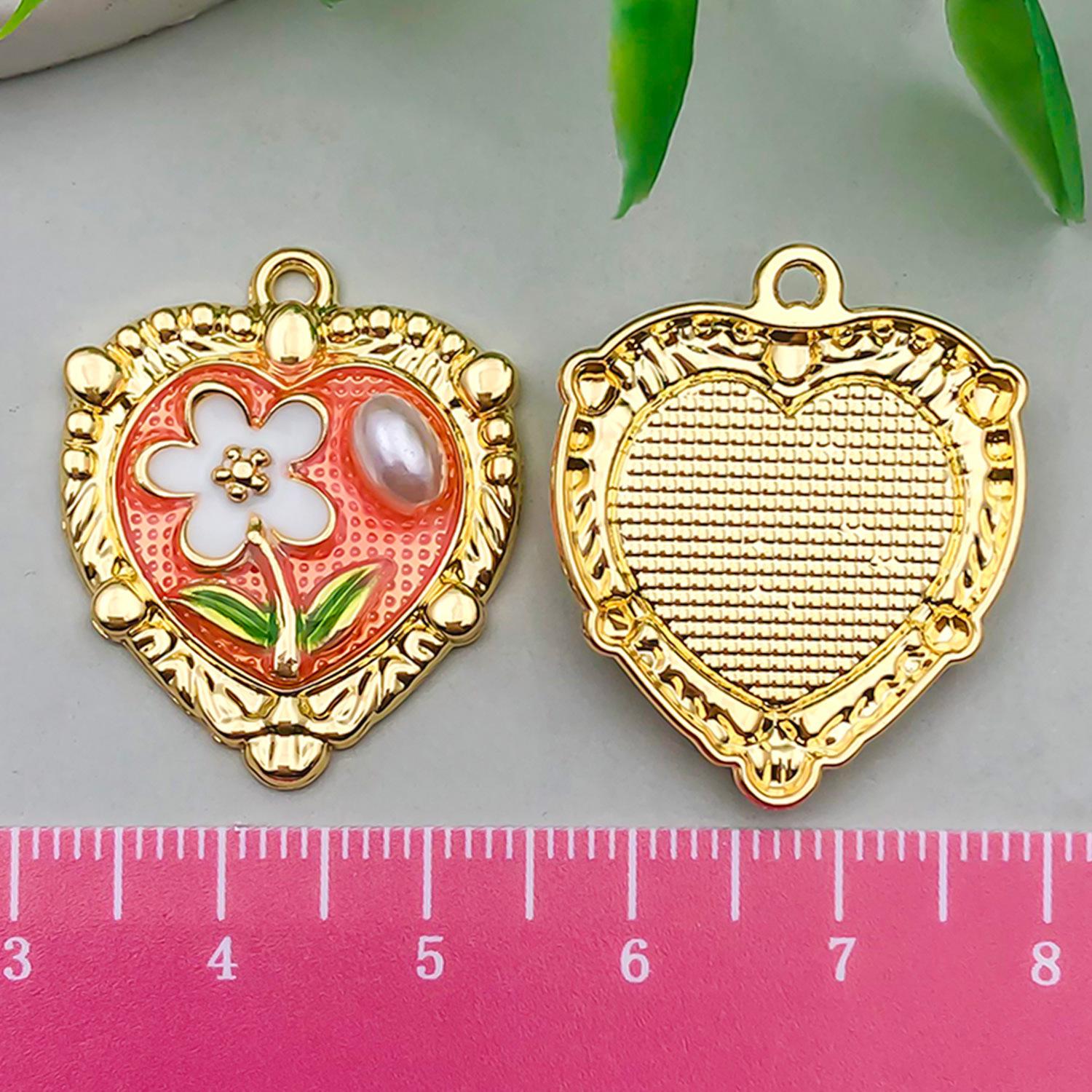 

Французский ретро набор серег и ожерелья с подвеской из сплава и аксессуары для волос с цветами, выполненными масляной краской 3D Drip Oil Painting Style