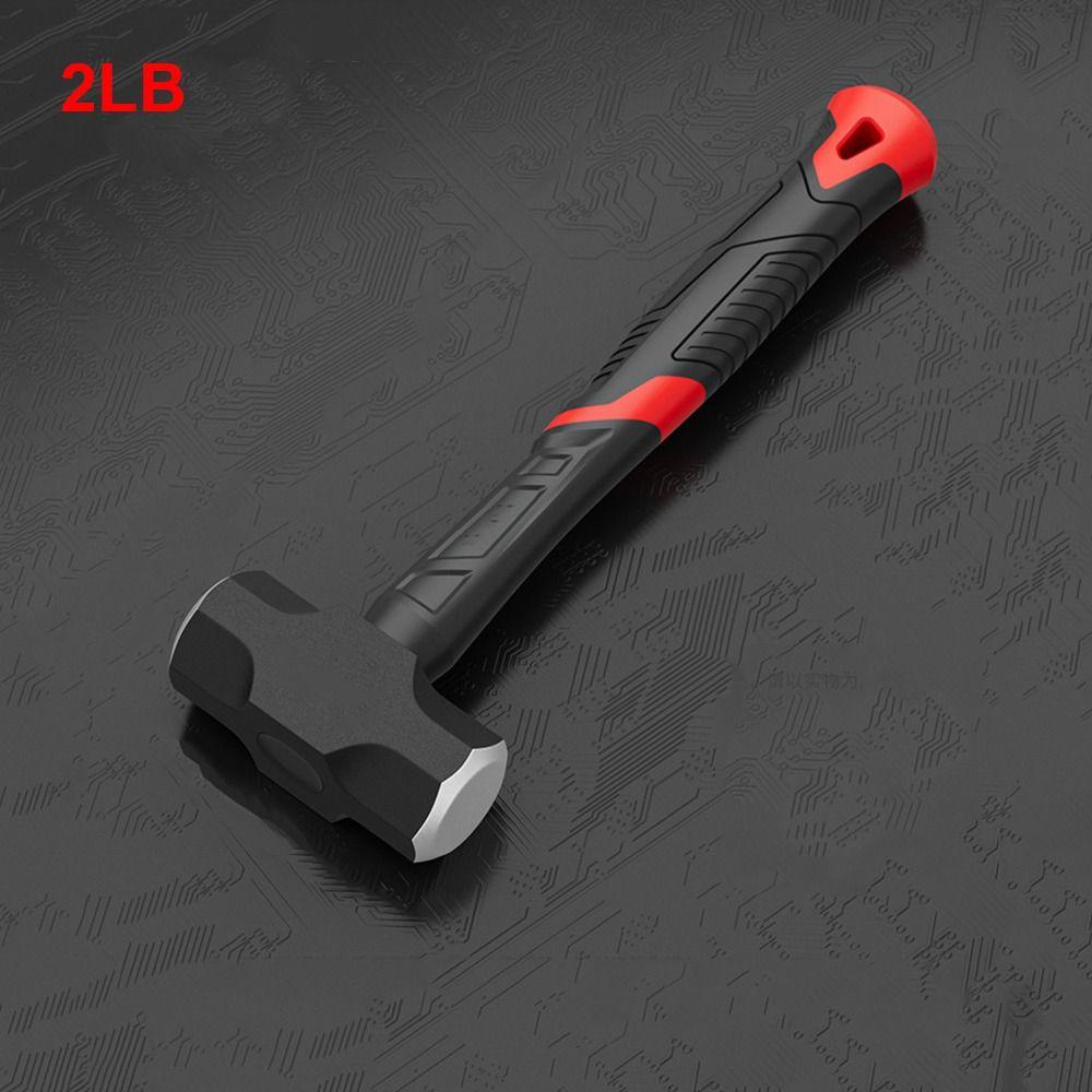 High-carbon Steel Solid Hammer Heavy-Duty Wall Smashing Sledgehammer Octagonal Hammer  Hand Tools