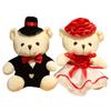 Creative Wedding Couple Teddy Bears (Pair): Bride&Groom Plush Toys—Perfect for Wedding Car Decoration & Romantic Marriage Gifts!