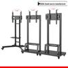 Rotating TV Stand & Cart for 32-75 Inch Monitors: Horizontal/Vertical, Live Broadcast Ready, Mobile Wall Mount