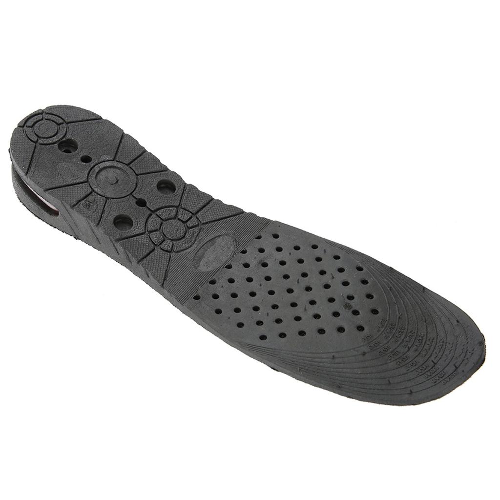 Four Layers Adjustable Height Increase Insoles Unisex PU Heel Lift Height Taller Insoles 01