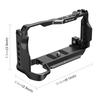 Für Sony A6700 PULUZ Metall-Kamerakäfig Stabilisator Rig (Schwarz)