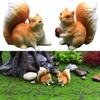 Cute Decorative Piece Adorable Resin Squirrel Model to Brighten Up Your Space with Natural Charm and Character