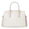 MICHAEL KORS Laila Signature Signature Logo Print Coated Canvas Shoulder Crossbody Tote Small Women's Pink White