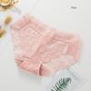 4Pcs Seamless Women Sexy Lace Panties Cotton Breathable Underwear Girls Briefs Low Waist Underpants