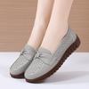 Spring and Summer New Womens Flat Shoes Work Flat Casual Sports Shoes Cowhide Soft Loafers Breathable Mother Shoes 35-44