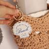 Acrylic Charms Retro Rope Woven  Pendant Geometric Bag Chain Charms Mobile Phone Pendant  Women