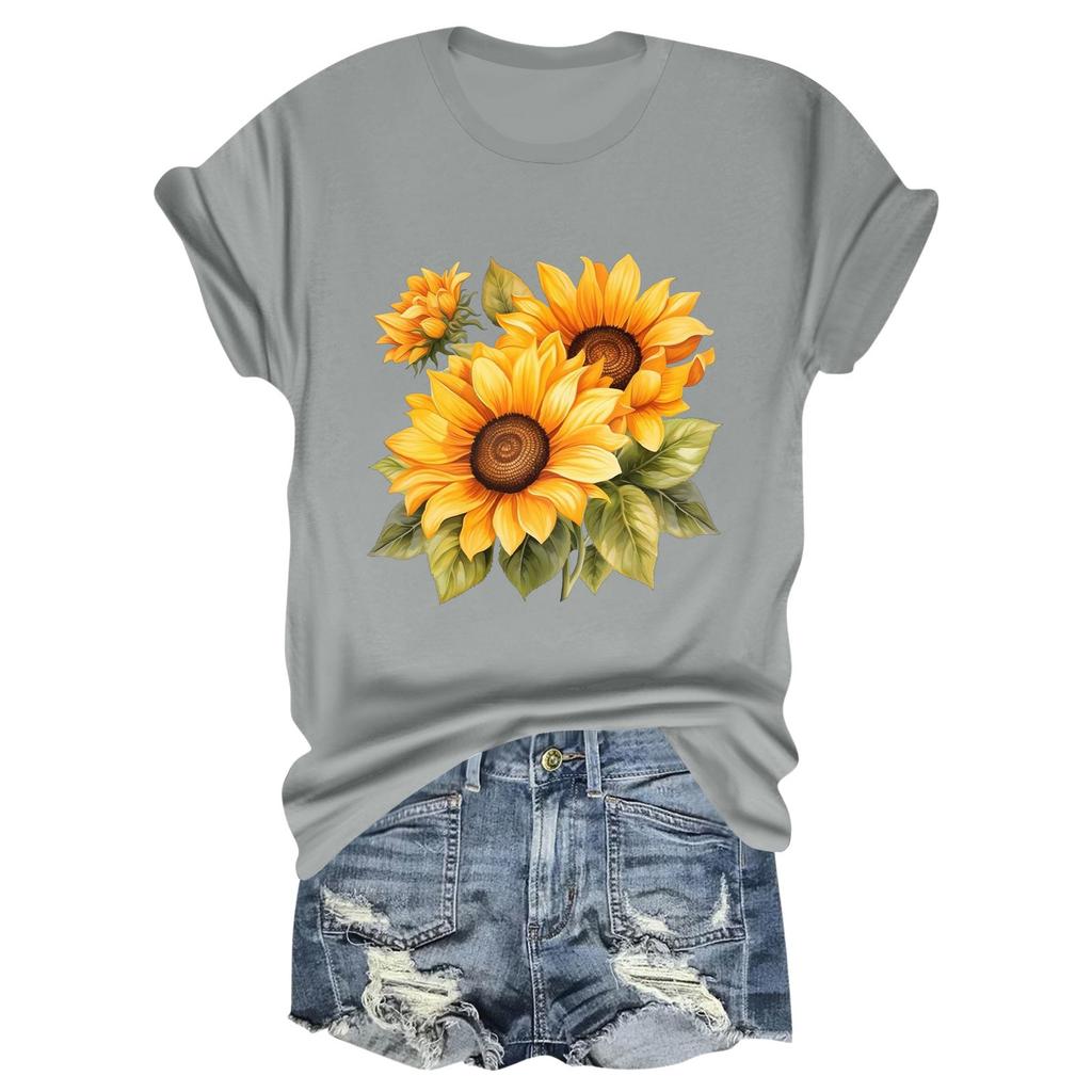 Child Casual Daily Round Neck Printed Short Sleeved T-shirt Letter Top