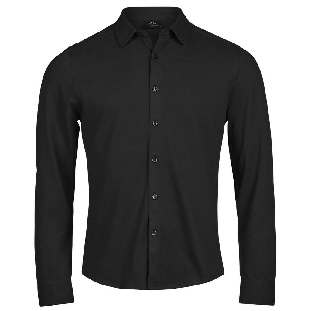 Tee Jays Mens Luxury Stretch Organic Long-Sleeved Shirt