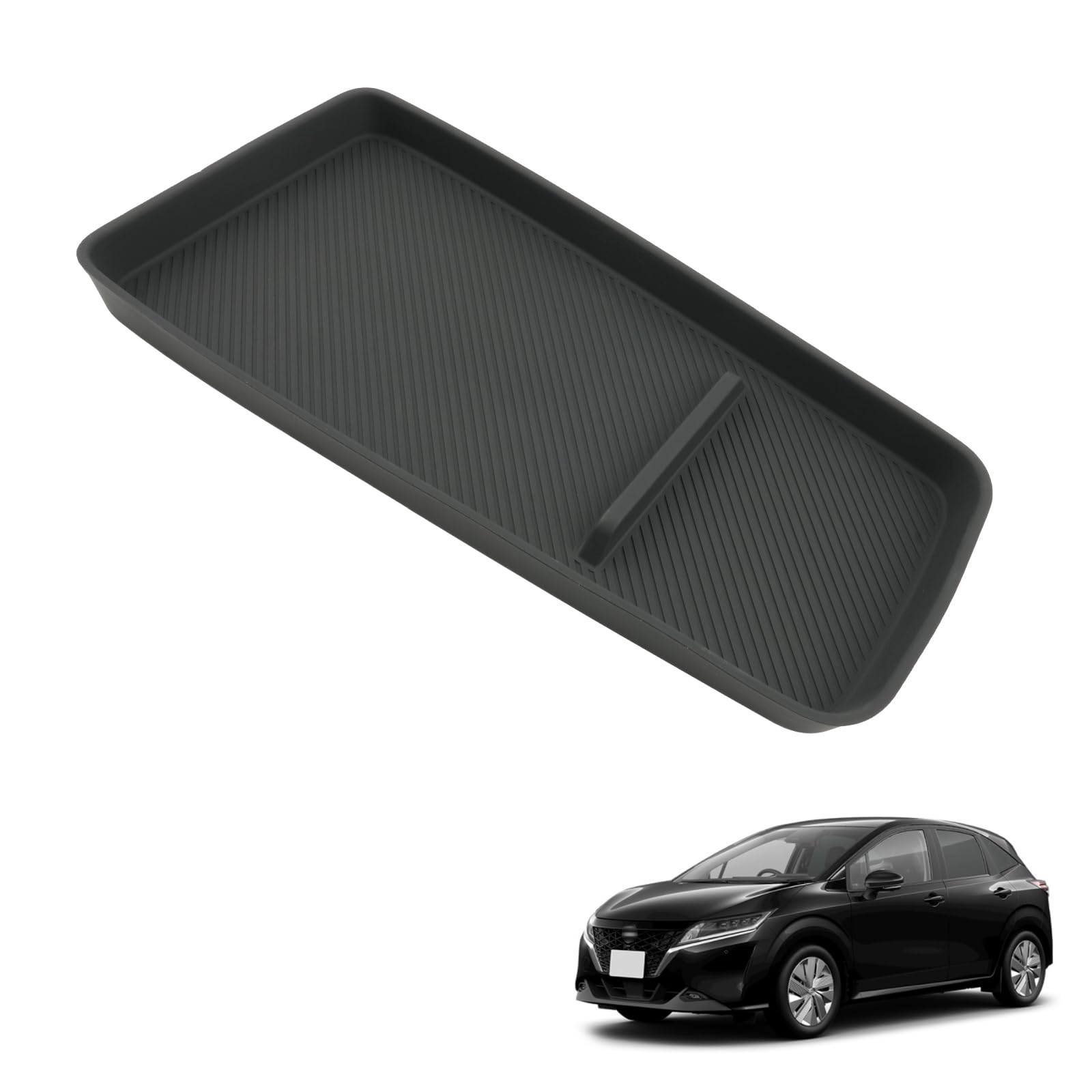

Coleya Console Storage Box for Nissan Note Lower Easy Car Accessories E13/Aura e-POWER (2020-Present Models), Tier, Silicone, Non-Slip, Installation,
