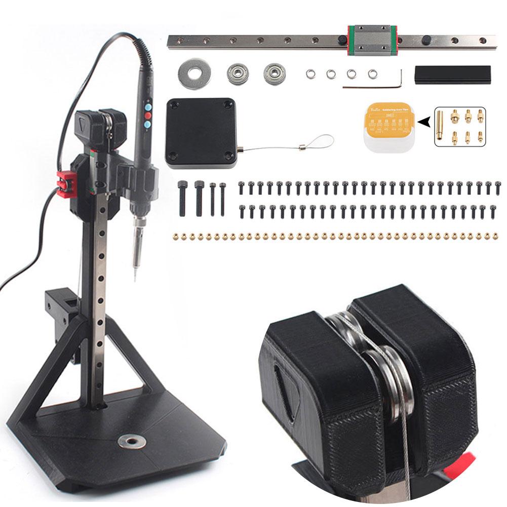 Heat Set Insert Press Tool Thread Insert Kit M2-M8 Nuts Brass Knurled Nuts Insert Tool 4 Pulleys 3D Printing Accessories