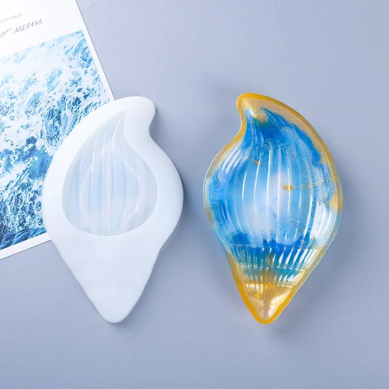 DIY Epoxidová forma Talíř Hvězdice Mušle Ulita Forma Silikonová Ručně vyráběná Silikonové formy pro Pryskyřičné umění Cementová forma