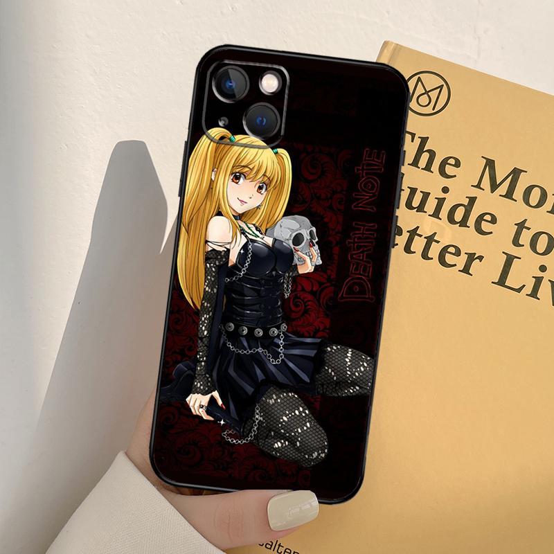Death Note Misa Amane Phone Case For iPhone 11 12 13 14 Pro Max XS XR X 6 7 8 Plus 12 13 Mini SE 2020 Cover Shell