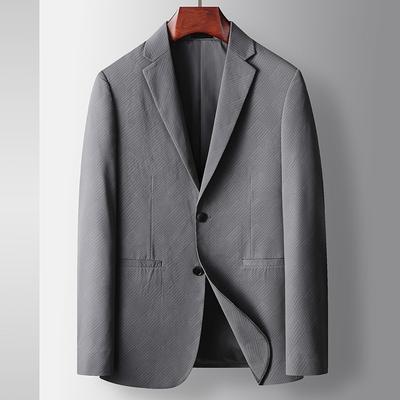 Frühling und Herbst Leichte Luxus Business Single West Mittleren alters und Junge Einfarbig Einreihig Trendy Anzug Jacke