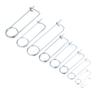 DRELD 10/5/1pcs Broche en Acier Forme Goupille de Sécurité Goupille à Ressort Fermoir de Blocage Rapide pour Attelage de Ferme Pelouse Jardin