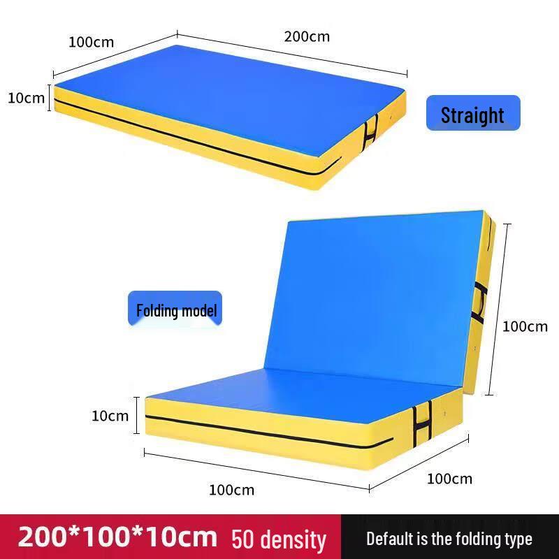 Jundingying Large Foldable PVC Exercise Mat 200x100x10cm