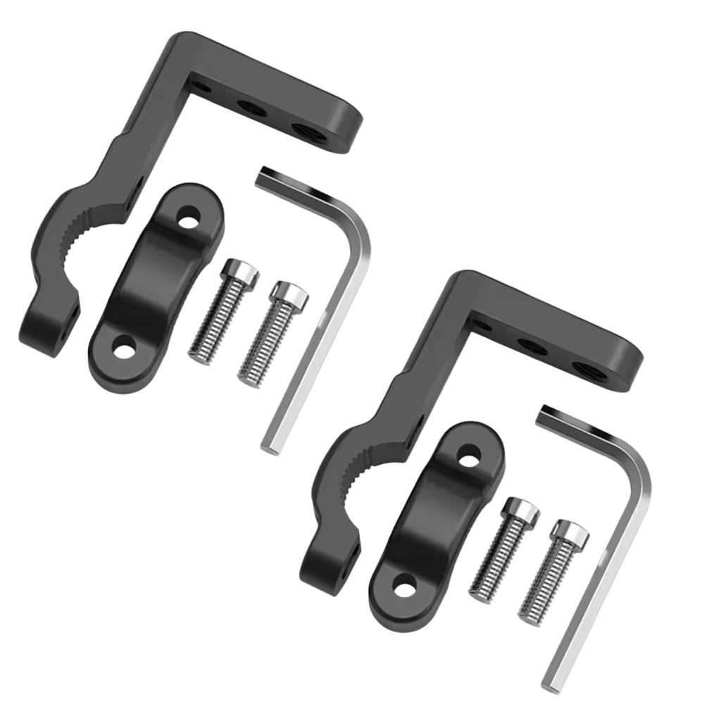 1/2 Stück Auto & Motorrad Scheinwerfer Clip Halterungs-Kit, Universal für LKW, Auto, ATV, Motorrad LED Arbeitsscheinwerfer Stangenmontage