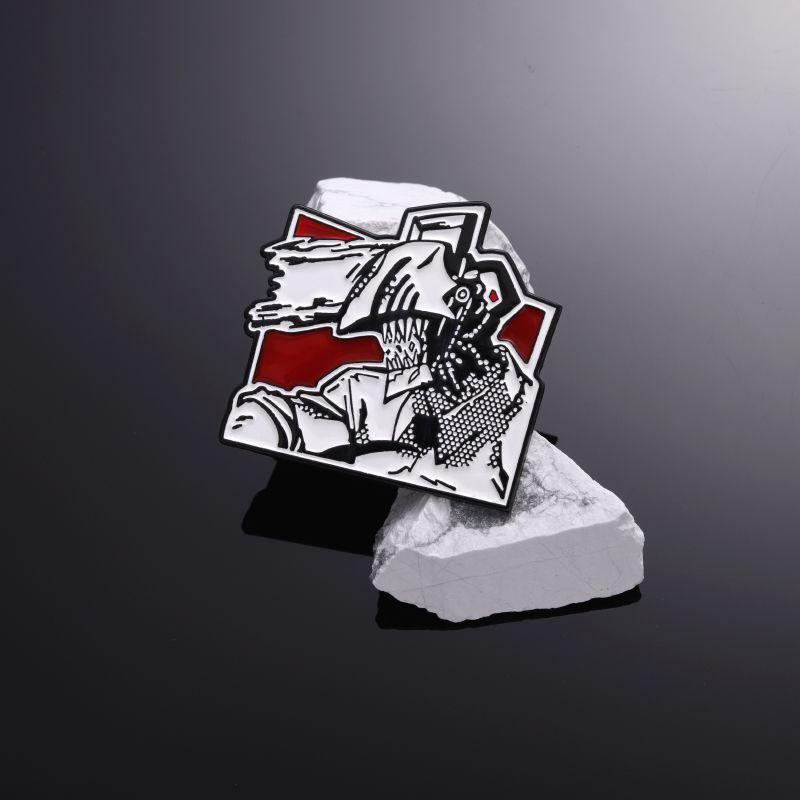 Chainsaw Man Peripheral Brooch ChainsawMan Manga Hayakawa Autumn Wind Pava Electric Times Character Badge Ornament Tide