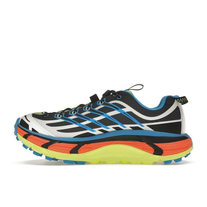 HOKA Mafate Three2 Black Diva Blue Orange Unisex Sneakers 1141572-BDVB