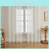 Translucent Solid Color Window Curtain With Light Transmission Function For Home And Office Use