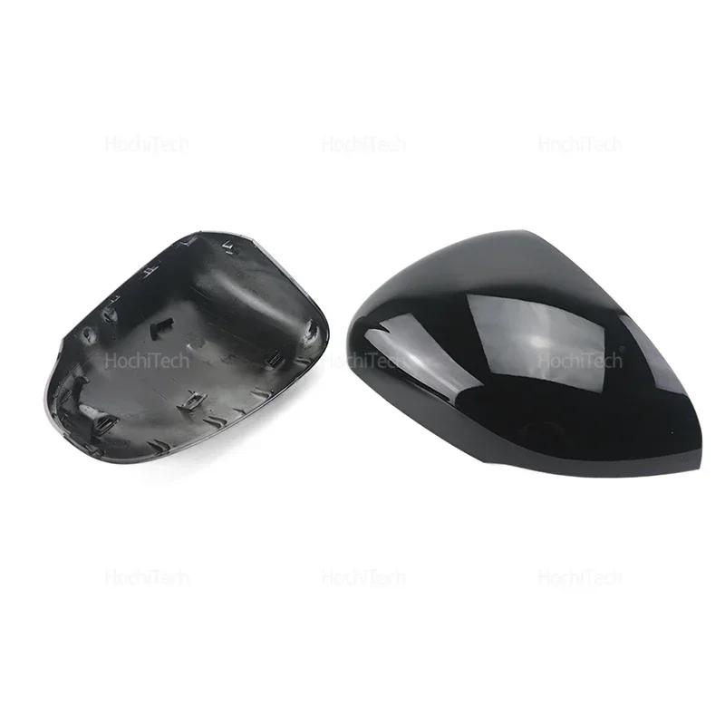 for Mercedes-Benz A Class W177 V177 C118 X118 2018-2023 Carbon Fiber Glossy Black Replacement Rearview Side Mirror Covers Cap