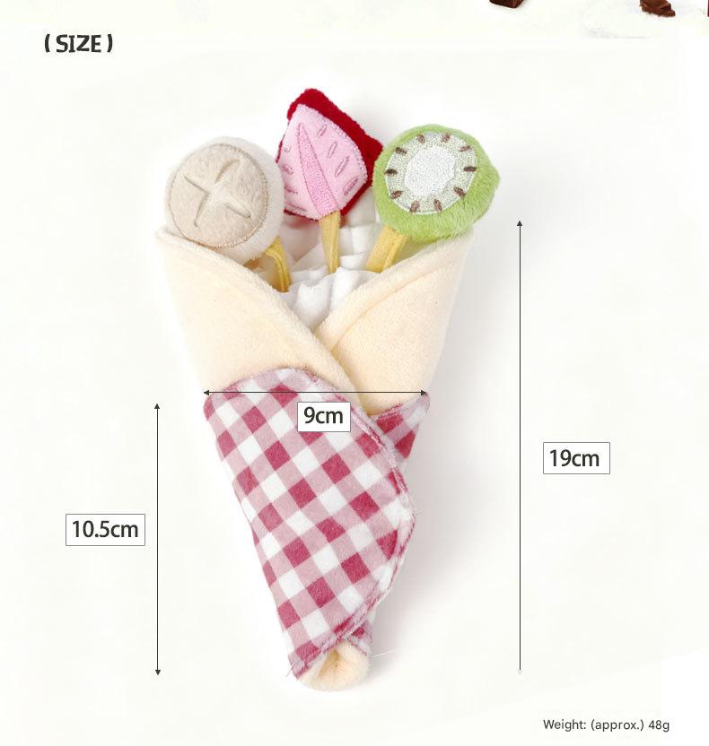 Dog Toys Crepe Squeak Toy Chew Paper Sound Pet Toy Squeak Puzzle Toys Hidden Food Teeth Resistant Interactive Toy Pet Supplies