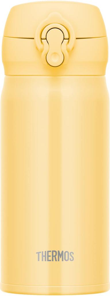 Thermos Water Vacuum Insulated Mobile Cream Removable Spout for Easy Lightweight Stainless Steel CRY Bottle, Mug, 350ml, Yellow, Cleaning, Type,