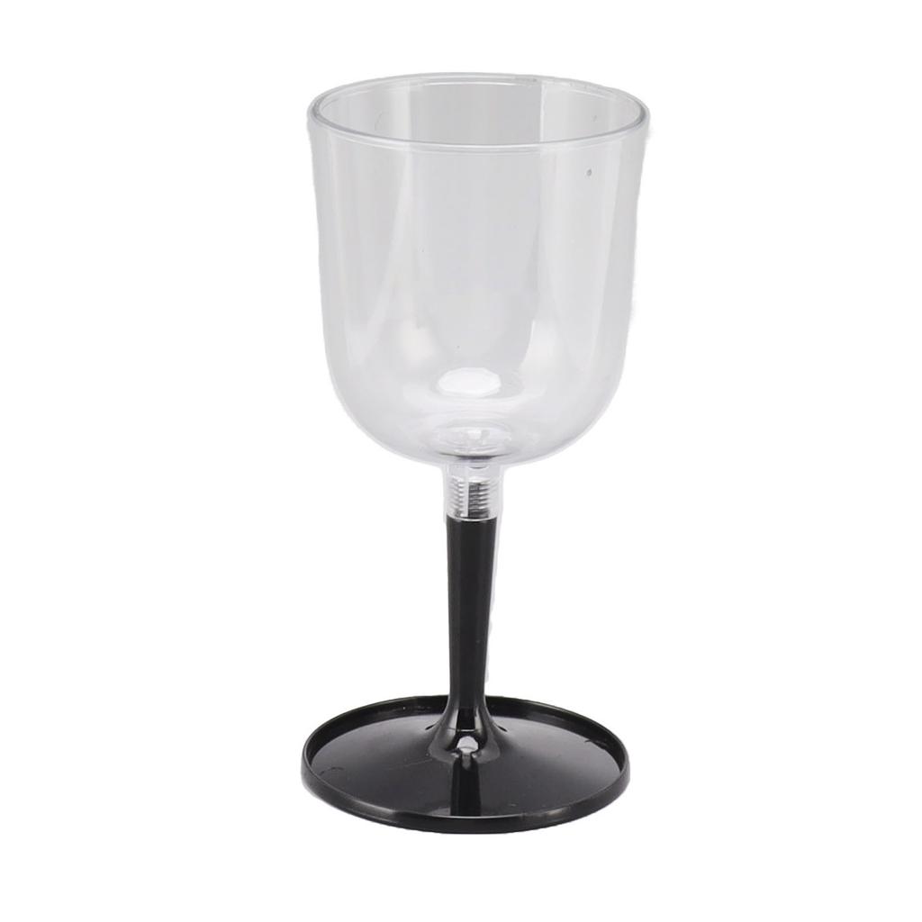 Portable Collapsible Wine Glass Shatterproof Clear Detachable Plastic Wine Glasses for Outdoor Camping Travel