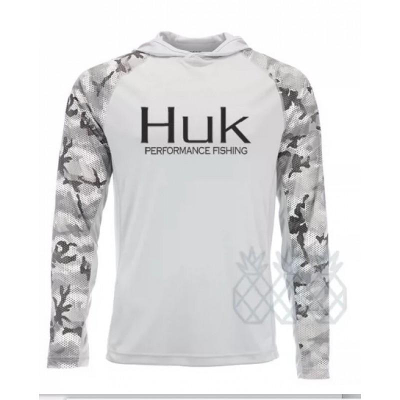 Mens Quick-Dry Fishing Hoodie UV Protection Long Sleeve Breathable Performance T-Shirt Outdoor Angling Summer Fall