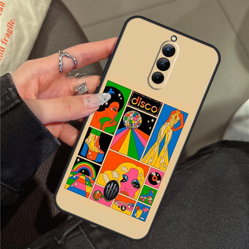 Rainbow 70s Groovy landscape Case For ZTE Nubia RedMagic 11 Air 8 9 10 8S 9S 10S Pro Plus 5G 5S 6 7 6S 7S Pro 10 Air Cover