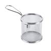 304 Stainless Steel Deep Frying Basket with Hook&Handle Multi-funcational Hangable Colander Mesh Sieve Oil Filter